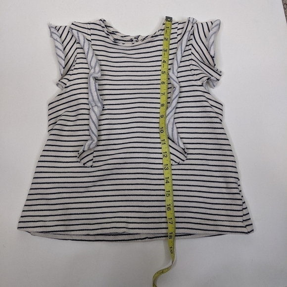 McGuire Noemie Ruffle Striped Sleeveless Tank Top - Picture 8 of 8